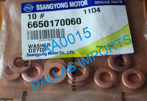 AA015S1 -  JOGO DE ARRUELA  PEÇAS DE BICO INJETOR DIESEL SSANGYONG