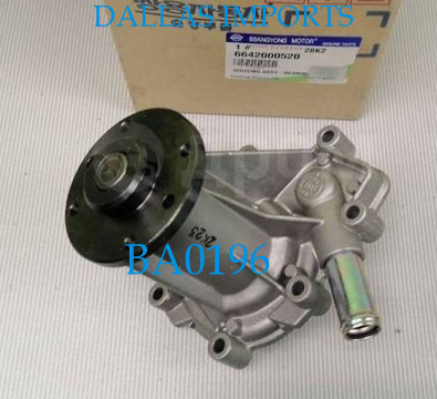 BA0196 -  BOMBA AGUA SSANGYONG  ACTYON SUV 2.0 DIESEL  ACTYON SPORT 2.0 DIESEL ATE 2011 / KYRON 2.0 E 2.7 DIESEL  REXTON 2.7 DIESEL