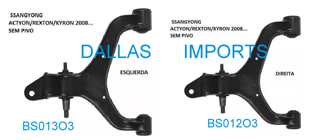 BS012 LD / BS013 LE -  BALANÇA/BANDEJA SUSPENÇAO INFERIOR LD/LE DA SSANGYONG ACTYON / KYRON / REXTON 2.0 16V