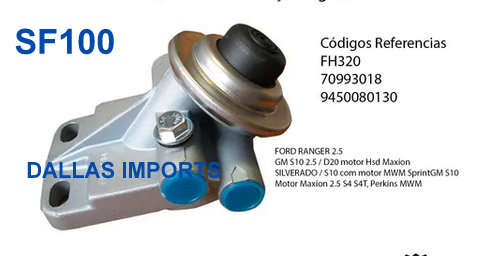 SF100 - CABEÇOTE/SUPORTE DE FILTRO